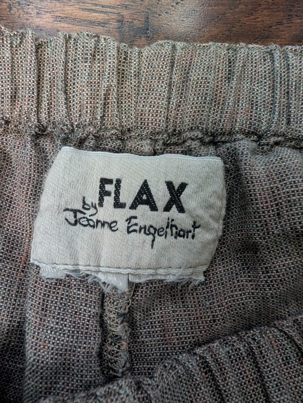 FLAX By Jeanne Englehart Wide Leg Crop Pants - Picture 3 of 7